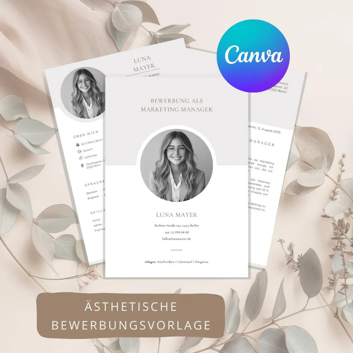 Modern CV Design Professional Job Application
