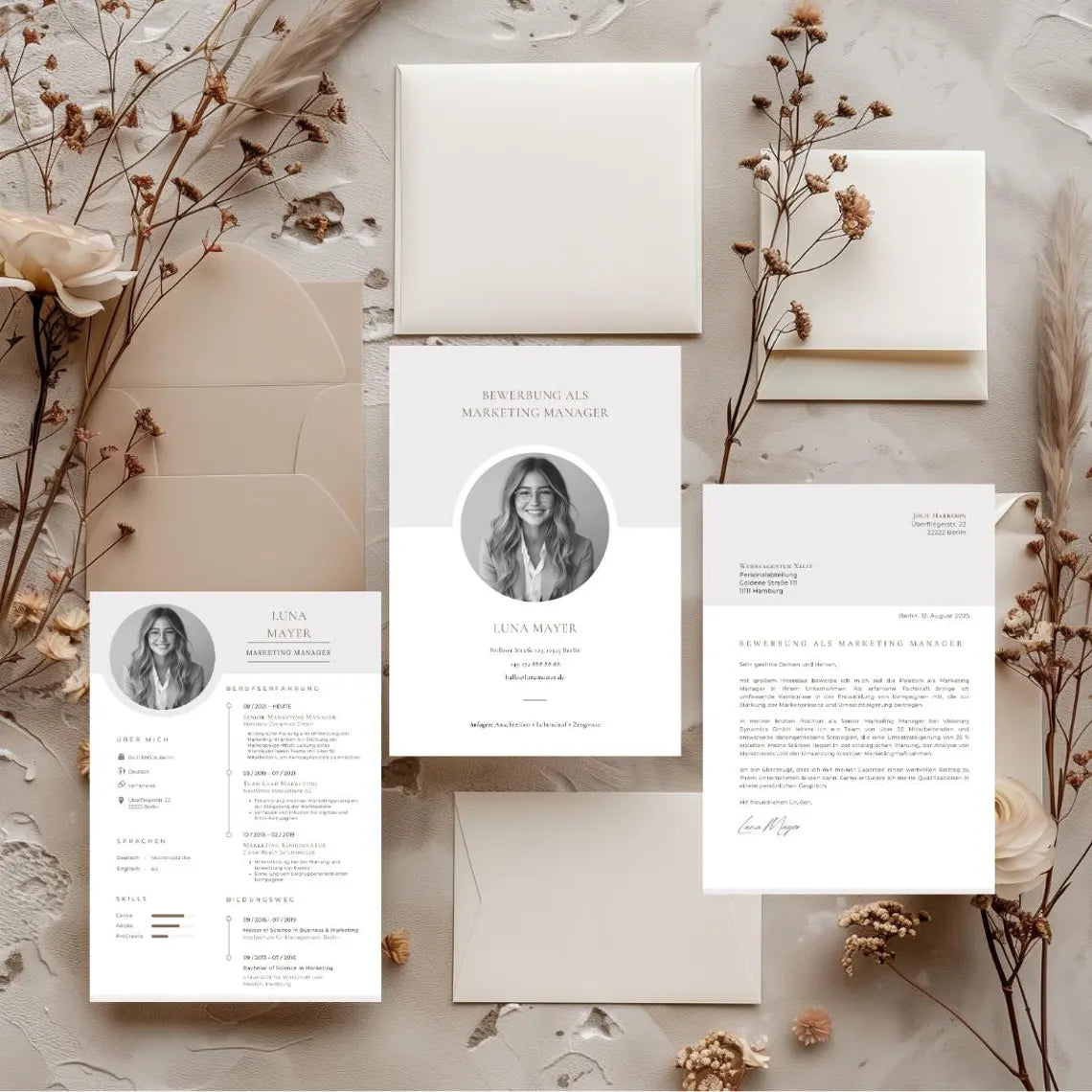 Modern CV Design Professional Job Application