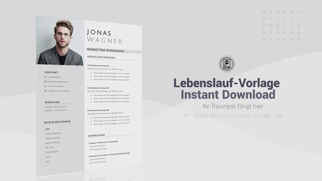 Professional Resume Template for Microsoft Word with Cover Letter (Kopya)